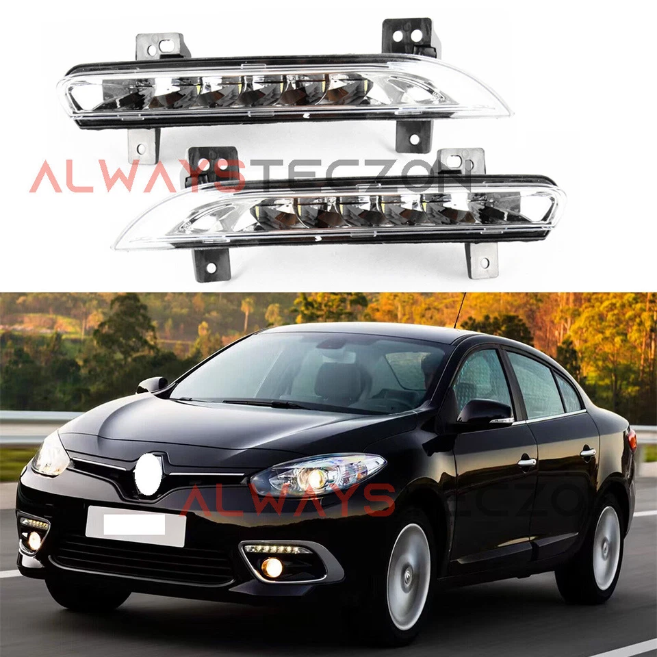 Conjunto de luz antiniebla diurna LED DRL para Renault Fluence 2014-2016 Foto 1 de 4