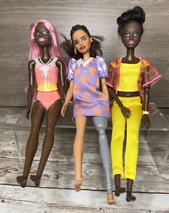 Lot of 3 Barbie Dolls - Fashionistas, Prosthetic Leg, Dreamtopia / OOAK Bases - Picture 1 of 18