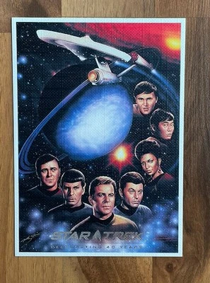 Tarjeta Artifex Star Trek TOS 40 aniversario velocidad de la luz póster arte 209/1900 BT1 Foto 1 de 2