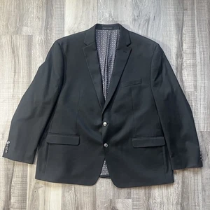 Chaps Men's Black Suit Jacket Blazer Single Breasted Size 50R - Picture 1 of 12