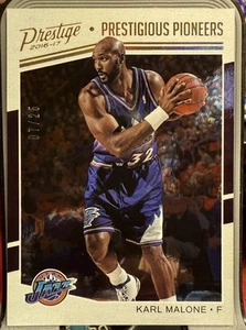 KARL MALONE 2016-17 Prestige Prestigious Pioneers 07/25 Utah Jazz SP Rare - Picture 1 of 3