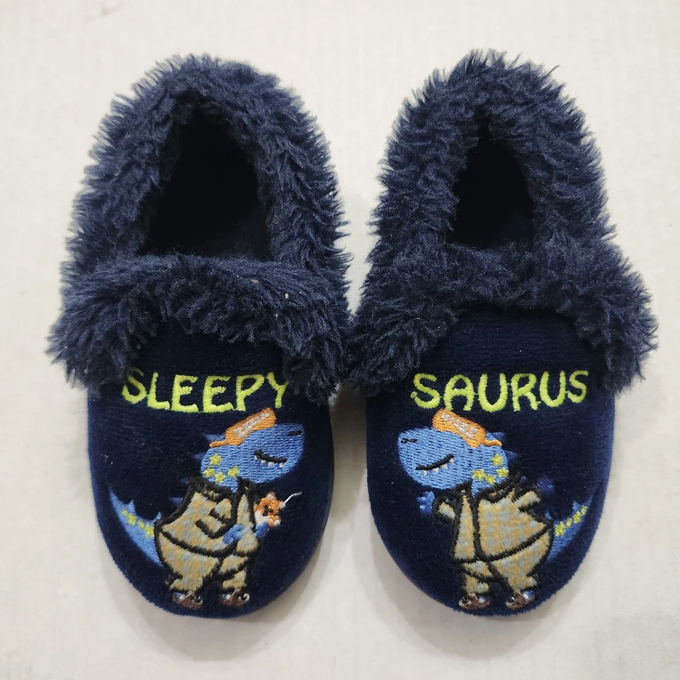 Zapatillas sin cordones Wonder Nation dinosaurio niños talla 5-6 bebé “Sleepy Saurus” Foto 1 de 4