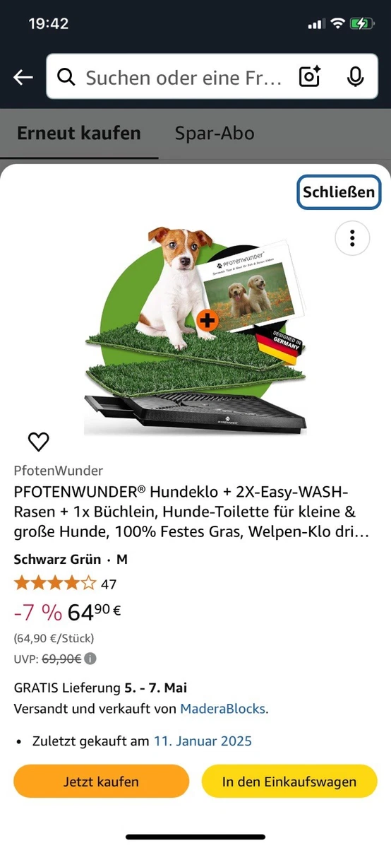 2 Stück Waschbare Hundeteppiche – 61x45 Cm, Rutschfeste Urin-Unterlagen Für Welpen & Kleine Hunde