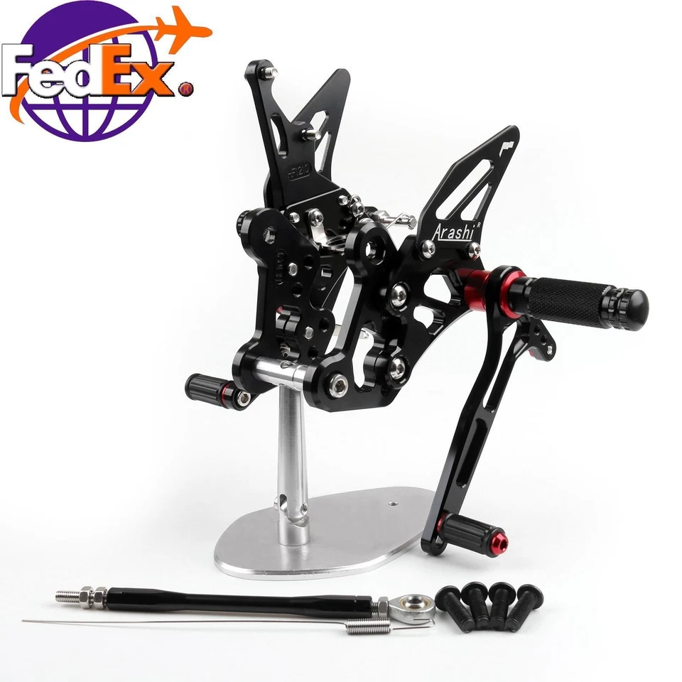 Полный комплект задних подножек подходит для 11–16 SUZUKI GSR750 GSXS750 GSX-S750 черный - Изображение 1 из 4