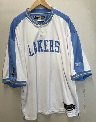 De colección Reebok MPLS Los Angeles Lakers Hombres’s 2XL Blanco NBA Madera Dura Clásico 1959-60 Foto 1 de 4