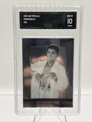 2010 Leaf Metal Muhammad Ali #64 GMA 10 - Image 1 of 2