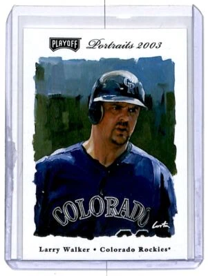 2003 Playoff Portraits Larry Walker Colorado Rockies #96 - Imagem 1 de 2