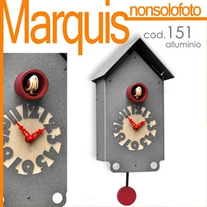 orologio a cucù art.151 "Casetta" Alluminio 3 colori disponibili   Marquis - Imagen 1 de 4