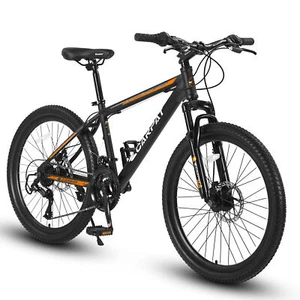 S26102 26 Inch Mountain Bike Shimano 21 Speeds Mechanical Disc Brakes High-Carbo - Picture 1 of 7
