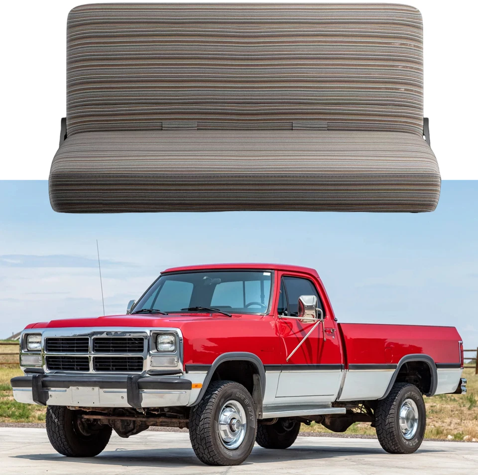 Cubiertas de asiento de banco delantero para Dodge W150 W250 tamaño completo Foto 1 de 4