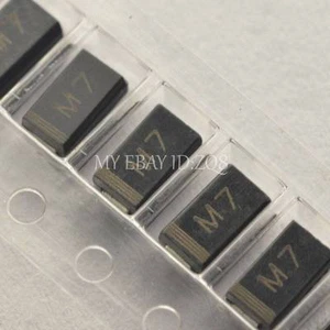 500PCS 1N4007 IN4007 M7 1A/1000V SMA DO-214AC Rectifier Diode - Foto 1 di 3