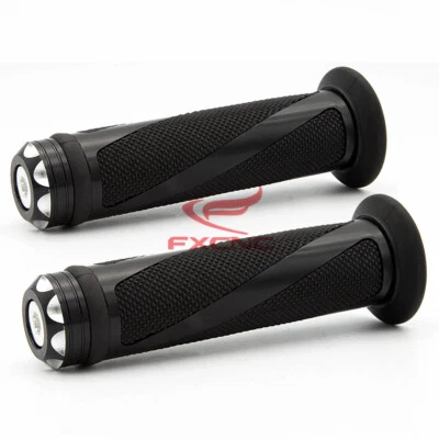 Empuñadura de manillar negra 22 mm 7/8"" para Kawasaki ZX6R ZX10R ZX9R Ninja250R Foto 1 de 4