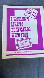 I Wouldn't Like To Play Cards With You Harry Stanley Supreme Magic Card Control  - Bild 1 von 5