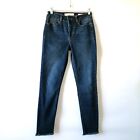 Most Collection Womens Blue Eco-Friendly Raw Hem Denim Ankle Jeans Size 7/28
