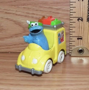 Playskool Muppets 1983 Sesame Street "Cookie Monster Driving Taxi" Toy Car Only - Picture 1 of 3