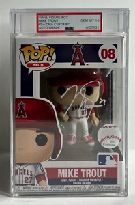 Mike Trout Signed Los Angeles Angels Funko #08 Slabbed Gem Mt 10 Auto Grade PSA - Picture 1 of 4