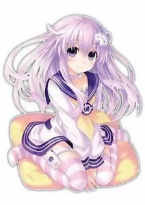 Calcomanía de ventana de coche Neptune Hyperdimension Neptunia corazón púrpura anime 010 - Imagen 1 de 1