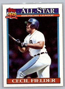 1991 Topps AL All Star Cecil Fielder #386 - Picture 1 of 2