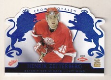 02-03 Crown Royale Henrik Zetterberg /350 Rookie BLUE Detroit Red Wings 2002
