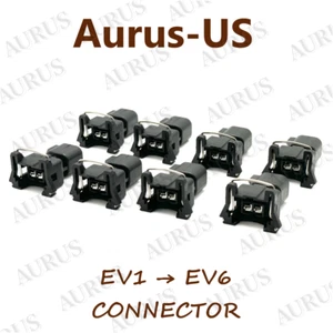 AURUS SET OF 8 Fuel Injectors Connector Adapter from EV1 to EV6 - Picture 1 of 5