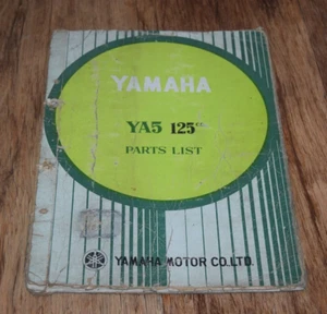 Yamaha 125 YA5 Factory Issue Parts List Catalogue Catalog Manual PB book RARE - Picture 1 of 12
