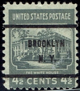 1938 4.5c White House w/precancel f/BROOKLYN NY 809-61. Nice denom! - Picture 1 of 1