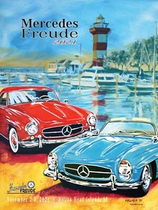 SIGNED Official Mercedes-Benz Club of America Mercedes Freude Poster 2021 - Picture 1 of 1