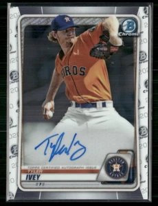 Tyler Ivey 2021 Bowman Chrome Prospects Auto - Picture 1 of 2