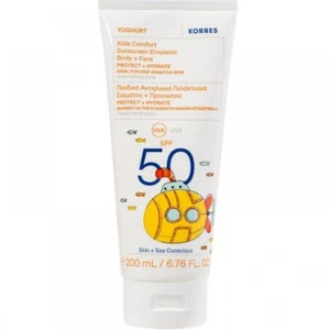 Korres Yogurt Niños Confort Protector Solar Emulsión Cuerpo+Rostro FPS50 200 ml - Imagen 1 de 1