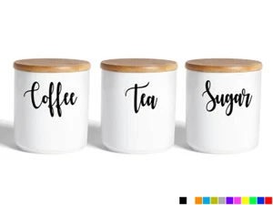 SRA. HINCH ESTILO CAFÉ TÉ AZÚCAR PEGATINAS TARRO ETIQUETAS CALCOMANÍAS COCINA BOTES - Imagen 1 de 2