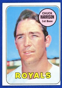 1969 Topps Baseball # 116 Chuck Harrison Kansas City Royals EX OFF CENTER - Picture 1 of 2