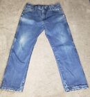 Wrangler 13MWZ Jeans Mens 36x30 Blue Denim Cowboy Cut Western Workwear Straight