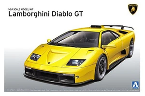 AOSHIMA 1/24 Lamborghini Diablo GT super car series No.23 scale model kit - Picture 1 of 11