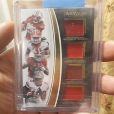 2016 IMMACULATE COLLEGIATE QUAD MATERIALS HENRY/ELLIOTT/GORDON/GURLEY #50/99