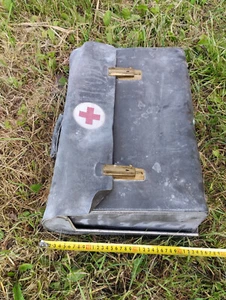Vintage sowjetische Armee Leinwandtasche, Distressed Militär Leinwandtasche, medizinische UdSSR - Bild 1 von 3