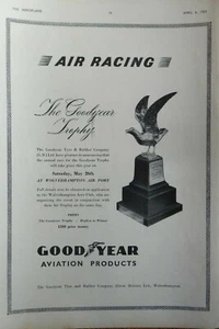 4/1951 PUB GOODYEAR TROPHY RACE WOLVERHAMPTON AIRPORT AERO-CLUB ORIGINAL ANZEIGE - Bild 1 von 1