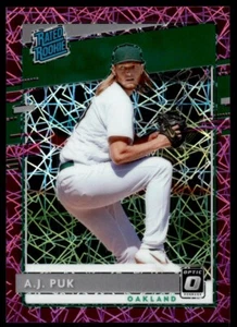 2020 DONRUSS RATED ROOKIE PINK /199 A.J. PUK R9 - Picture 1 of 2