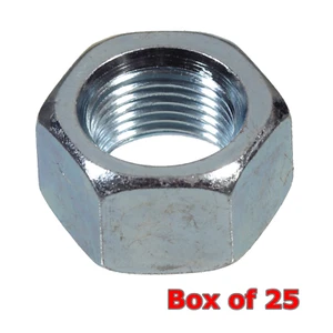 25 x M24 3.0 zinc plated steel grade 8 high tensile hexagon metric full nuts - Picture 1 of 1