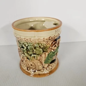 Schnurrbart Stein/Becher Taverne Szene mit Hirsch Hirsch Porzellan Made in Japan Vintage - Bild 1 von 9