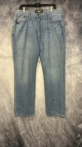 Lucky Brand Men Jeans 221 Original Straight Blue Button Fly Med Wash 36x32 - Picture 1 of 17