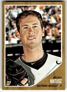 2011 Topps Heritage #355 Brian Matusz Baltimore Orioles Baseball - Picture 1 of 2