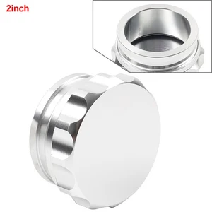 2" inch Silver Aluminium Weld On Filler Neck W/ Cap Oil Fuel Water Tank Cover - Picture 1 of 12