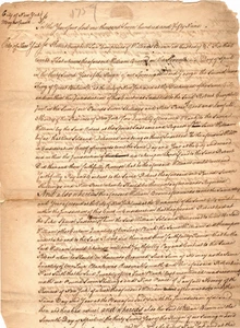 US GOFFRATE REVENUE RM 11- INTERO RECLAMO ALLA CORTE DEI SINDACI DI NY -17/04/1759 - Foto 1 di 7
