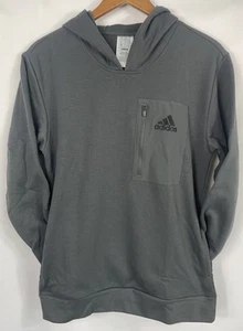 Sudadera con capucha polar Adidas gris PEQUEÑA PARA HOMBRE IY3369 NUEVA CON ETIQUETAS - Imagen 1 de 14