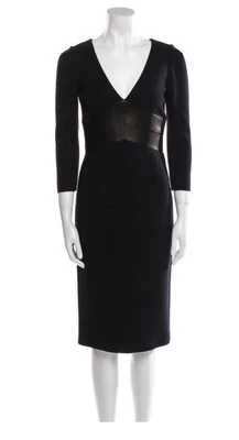 Emilio Pucci Leather Wool Dress✨! Stunning - Image 1 of 4