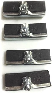 4 x Rod Brake Blocks Pads Angle Sided Vintage Raleigh Rodster Bike Bicycle - Picture 1 of 3