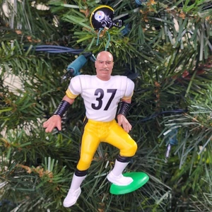 Camiseta deportiva de colección Carnell Lake Pittsburgh Steelers fútbol americano NFL adorno de Navidad vacaciones - Imagen 1 de 3