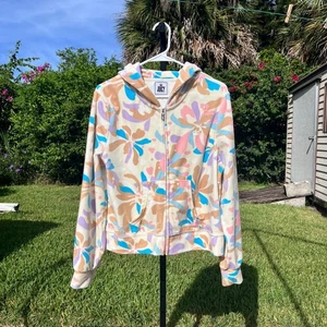 Juicy Couture Velour Full Zip Track Suit Hoodie Size XL - Picture 1 of 8