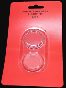 21mm DIRECT FIT AIRTITE COIN CAPSULE HOLDER JEFFERSON BUFFALO LIBERTY NICKELS - Picture 1 of 6