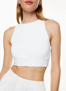 Aritzia Babaton White Sleeveless Walter Contour Tank Top Sz 2XS - Picture 1 of 7